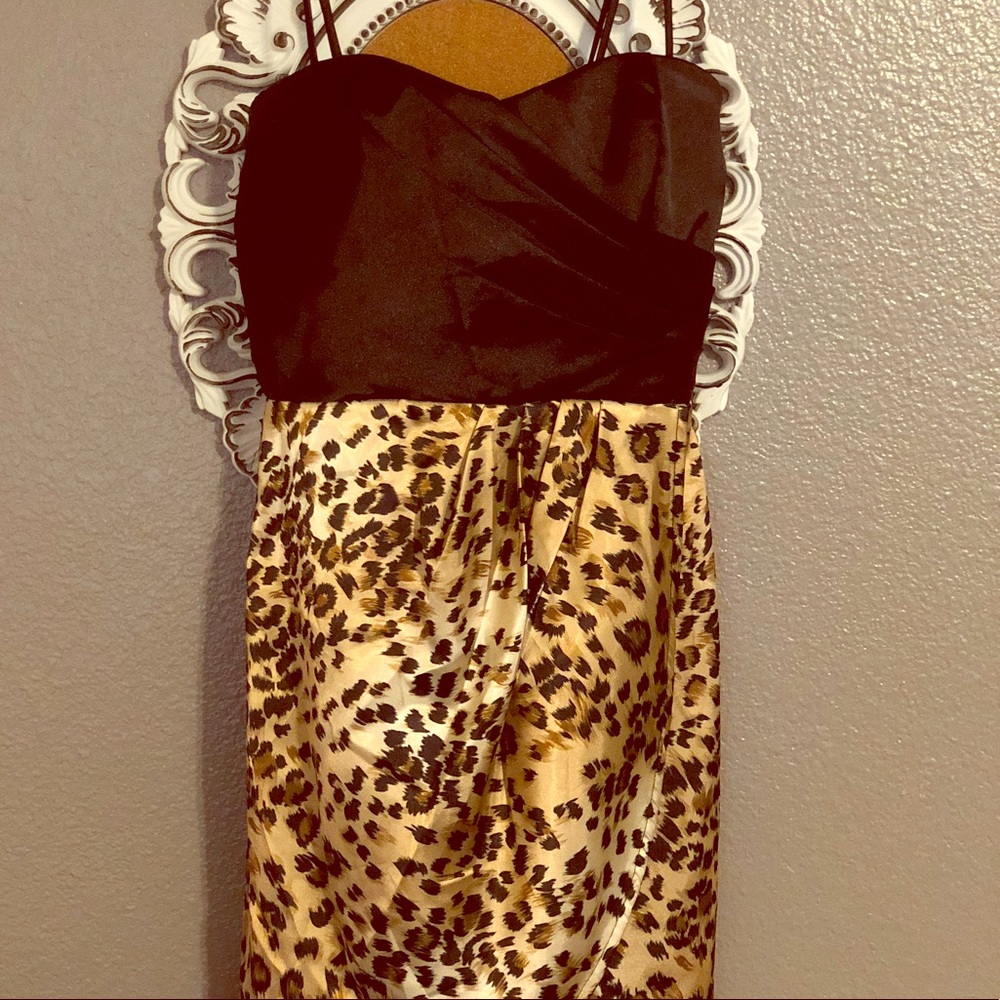 Cute little black/leopard print dress